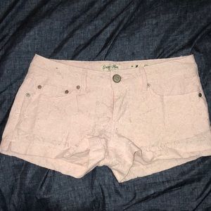 Indigo Rein Baby Pink Lacey Shorts